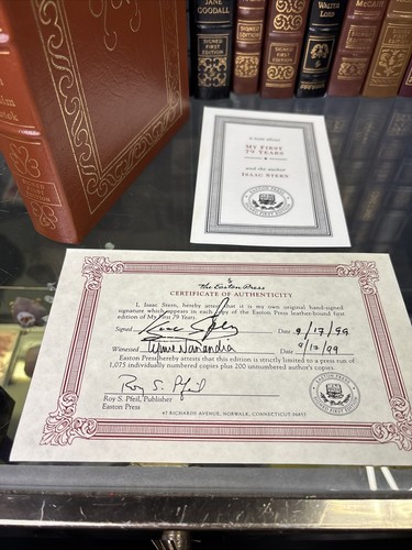 My First 79 Years by Isaac Stern Signed First 1st Ed Easton Press 1999 - Bild 2 von 15