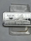 Vintage Golden Gate Bridge 1 Troy Oz..999 Fine Silver Bar Wonders Of America III