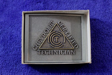 Nos Chevrolet Certified Technician Belt Buckle Accessory In Box Nos Chevrolet Certified Technician Belt Buckle Accessory In Box
