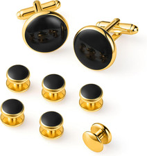 316L Stainless Steel Cufflinks Shirt Studs Business Wedding Gifts for Men