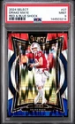 2024 PANINI SELECT 27 DRAKE MAYE RED & BLUE SHOCK PSA 9 3214