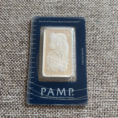 SWISS SILVER BAR SUISSE 1 OZ OUNCE FINE SILVER .999 PAMP 31.1 Certified
