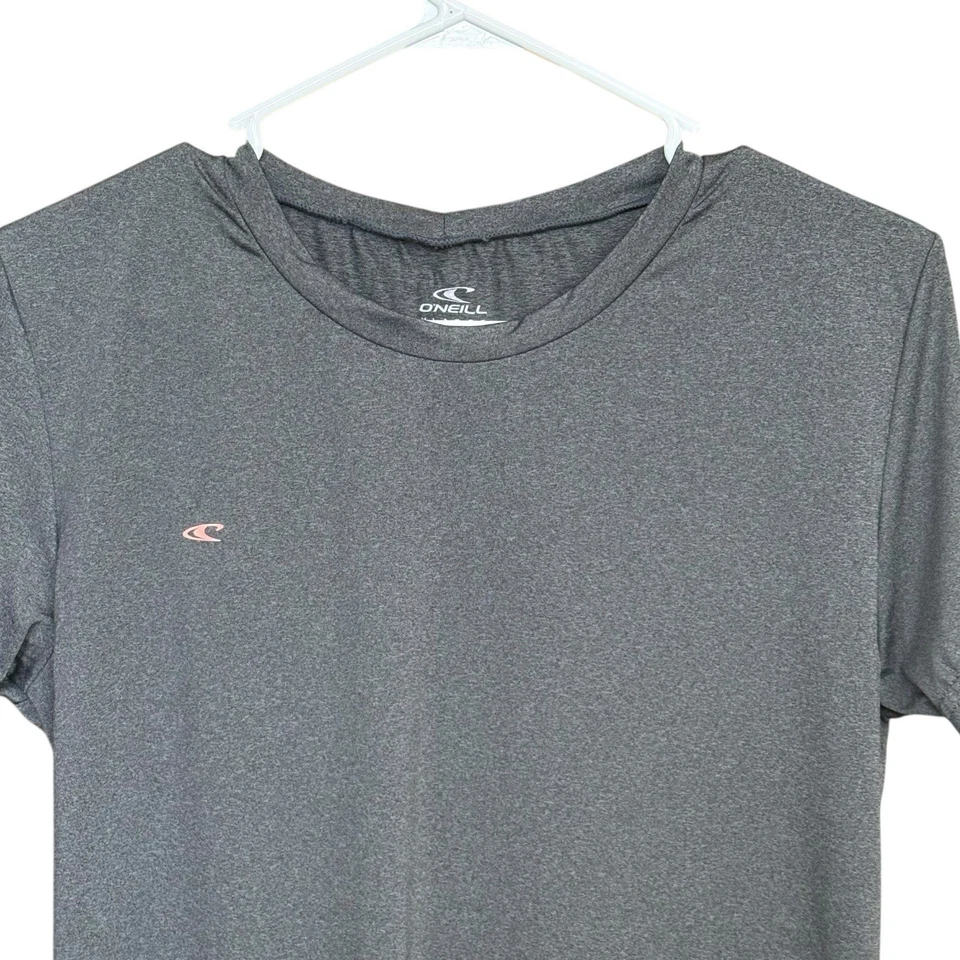 O’Neill 女式修身活动 T 恤灰色 XL 弹力冲浪防撞上衣 — 第 2/4 张图片