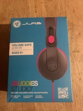 JLAB JBuddies Kids On-Ear Folding Kids Headphones - Pink New in Sealed Box