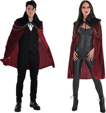 Vampire Cloak Gothic Suit Yourself Fancy Dress Halloween Adult Costume Accessory