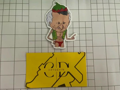 Mr. Boss Waterproof Sticker | Smiling Friends
