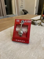 (VERY RARE) Simplex 4251-32 Break-Glass Tamper Switch Equipped Pull Station