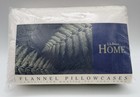 L.L. Bean Flannel Pillowcases x2 Standard Size Natural Color 21"x31" New