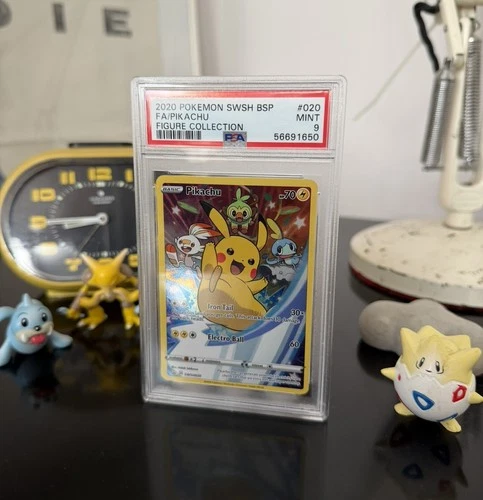 Pikachu SWSH020 Black Star Promo Figure Collection PSA 9 MINT Pokemon Card