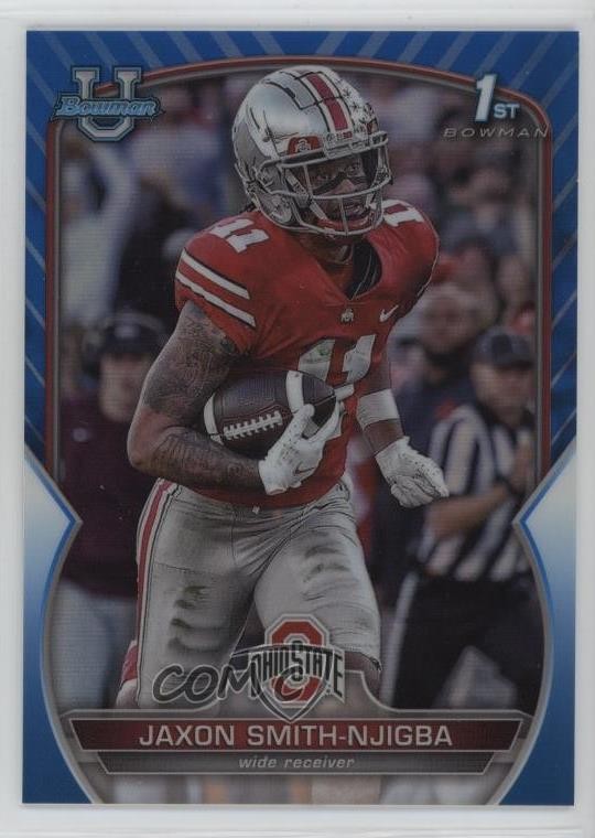 2022 Bowman U Chrome Blue Refractor 150/199 Jaxon Smith-Njigba #78 0rt