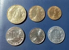 1 5 10 25 50 100 FRANC 1998 CENTRAL AFRICAN STATES • 6 COINS SET • UNC • AFRICA