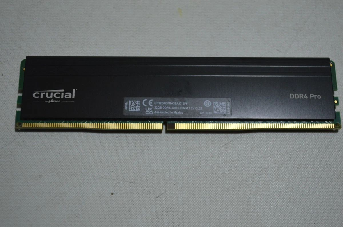 PC4-25600 (DDR4-3200) Bus Speed Computer RAM 32 GB Capacity per