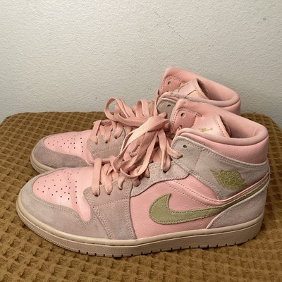Nike Air Jordan 1 Mid 'Coral Gold' 852542-600 Men's US Size 8.5