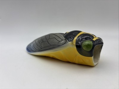 Rare French Ceramic Cicada Wall Vase Signed Sicard Provence France