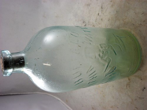 halbe Gallone Büffel Lithia Wasser starke Prägung