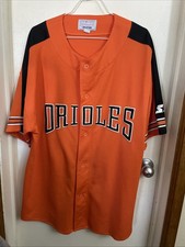 Vintage 90  s Baltimore Orioles Starter Spellout MLB Jersey Men  s 2XL Orange