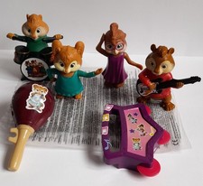 4x McDonald's Happy Meal Toys Alvin And The Chipmunks