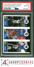 1996 COLLECTOR'S CHOICE MAGIC GOLD MINI ANDERSON-GRANT-ANFERNEE HARDAWAY PSA 10
