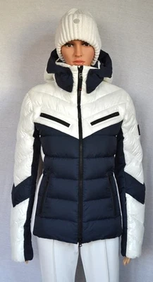 BOGNER F+I FARINA 3 DAMEN SKIJACKE SKI JACKE WEIß-BLAU UVP 650 € Gr 36 S NEU - Bild 1 von 4