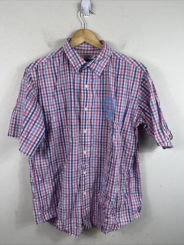 A Bathing Ape Men’s Plaid Button Up Shirt Babymilo Store Size XL Short Sleeve - Picture 1 of 9