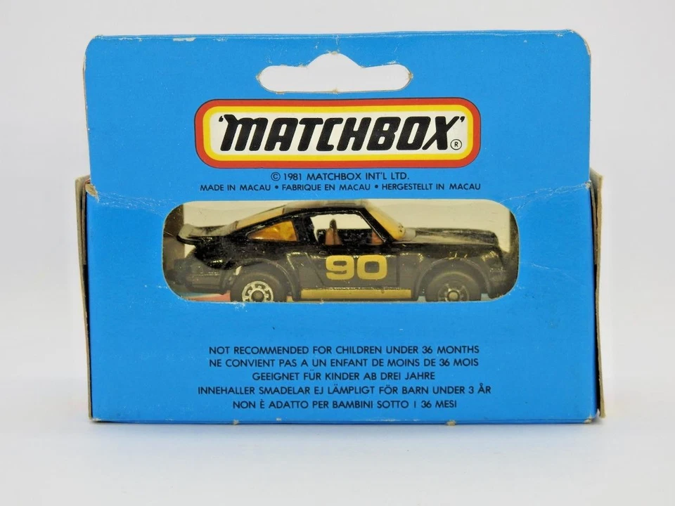 MATCHBOX MACAU 1983 MB3 PPORSCHE TURBO КАК НОВЫЙ В ЗАКРЫТОЙ СИНЕЙ КОРОБКЕ ТИПА M - Изображение 3 из 4