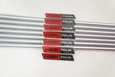 Uncut KBS Tour C-Taper Satin 130 X-Stiff 4-PW Shaft Set PULLS 37.5"-40" .355T