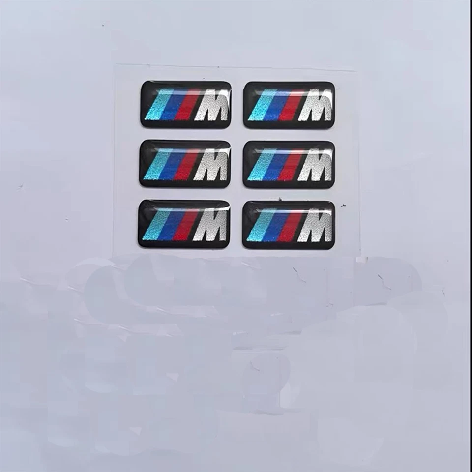 BMW stickers 6 pieces M series wheel stickers Stickers Badges Badges 1M M2 M3 M4 - Image 3 of 4