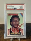 Topps 1975-76 George Gervin #233 San Antonio Spurs Autographed PSA 8 AUTO 8