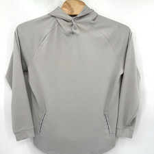 Swannies Men's Gray 1/4 Snap Long Sleeve Golf Pullover Hoodie XL Pockets