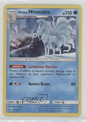 Alolan Ninetales (Cracked Ice Holo) #28