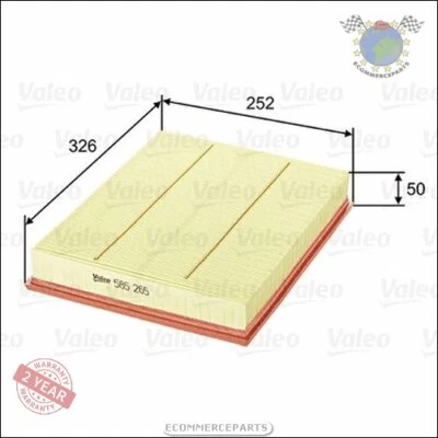 Filtre à air Valeo pour FIAT CROMA OPEL VECTRA C SIGNUM VAUXHALL dhn - Photo 1/4