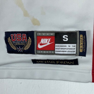 Vintage Michael Jordan Team Usa Nike Jersey Small White 1984