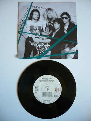 Van Halen When It's Love 7'' Vinyl UK 1988 Warner Bros 1st Press A1/B1 Single EXC
