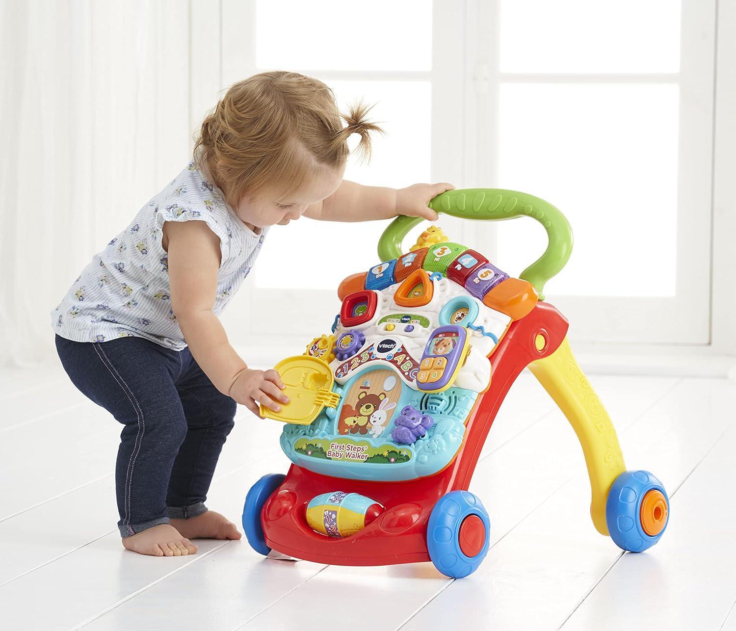 VTech First Steps Baby Walker Push Along Walker Baby Toy with Shapes