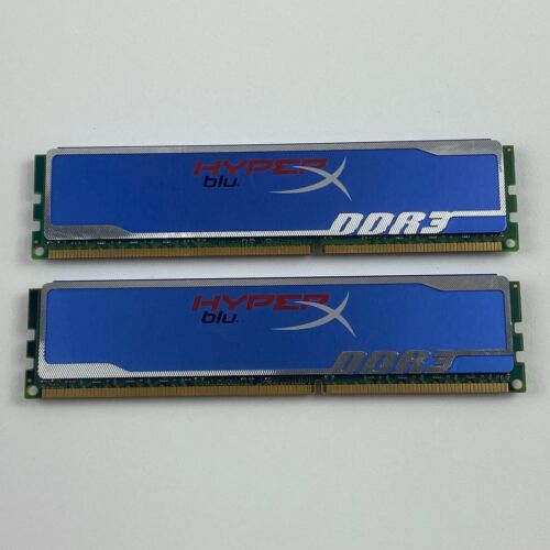 8GB DDR3 Desktop Gaming RAM Memory (2x4GB Kit) 1600MHz - Kingston HyperX Blu