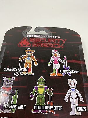 Funko Action Figures! Set of 5 - Five Nights at Freddy's - Security Breach  - Pizzaplex - Glamrock Chica, Glamrock Freddy, Montgomery Gator, Roxanne