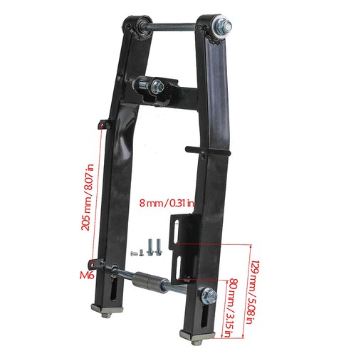 Brazo oscilante de 12"" para freno de disco de rueda trasera bicicleta CRF50 Taotao 110CC 125CC - Imagen 4 de 12