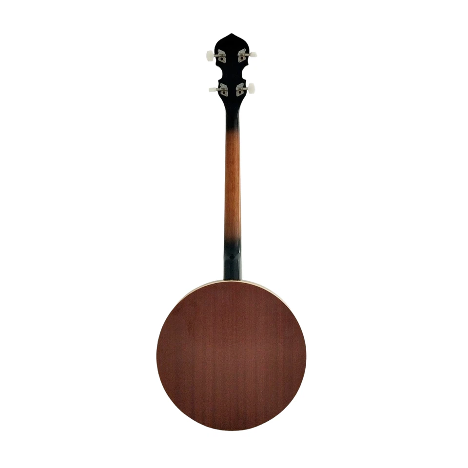 Caraya 4-String Mahogany Body Resonator Tenor Banjo - Natural BJ004EQ2 - Image 2 of 4