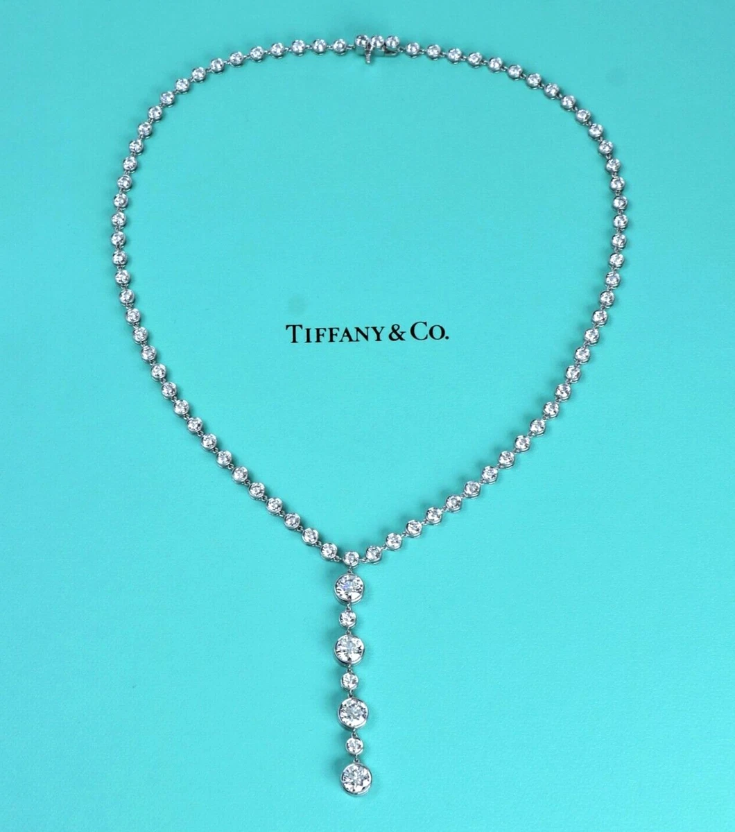 Tiffany bezel 2025 diamond necklace