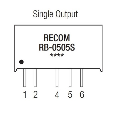 Convertidor 25 piezas RB-1205S/HP 12v a 5v DC-DC, salida aislada 10D3-1 - Imagen 2 de 3