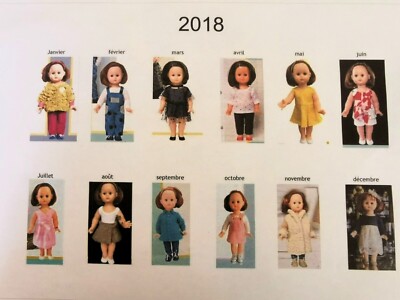 ORIGINAL MUSTER PUPPEN MODE & ARBEIT JAHR 2018 von Januar bis Dezember