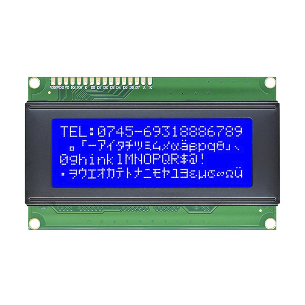 2004 204 20x4 Character LCD Display Module HD44780 Controller Blue ...