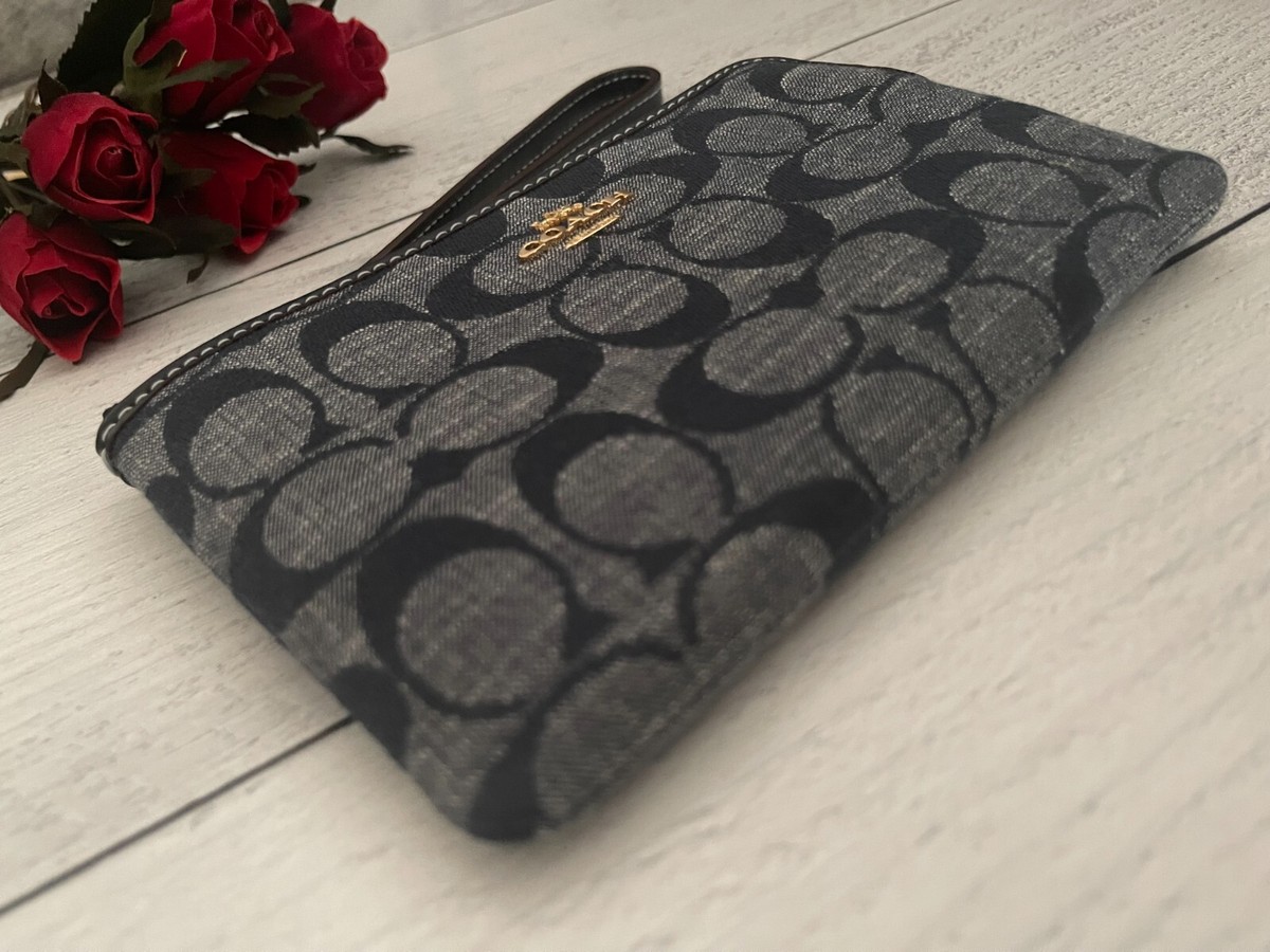 ロペ様(3袋) NWT Coach Corner Zip Wristlet In Signature Chambray CH371 | eBay