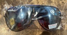Original 1980's Aviator Purple  Black Metal Frame 100 UV IFR Sunglasses NOS