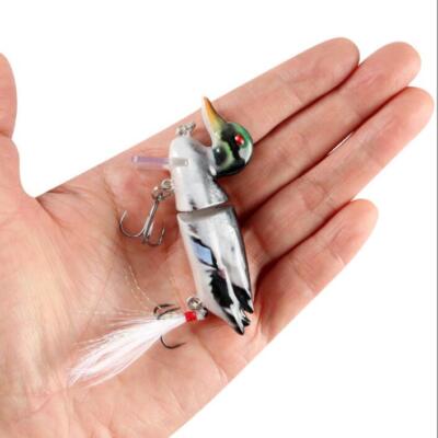 3D Topwater Suicide Duck Wakebait Bass Muskie Pike Fishing Lure
