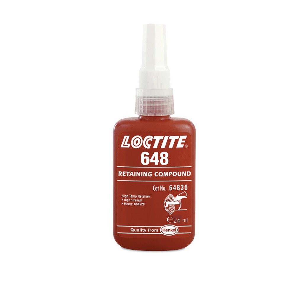 LOCTITE 648 Frein Filet Fort 24mL Réf. 229312 Bloc de Fixation Cylindrique