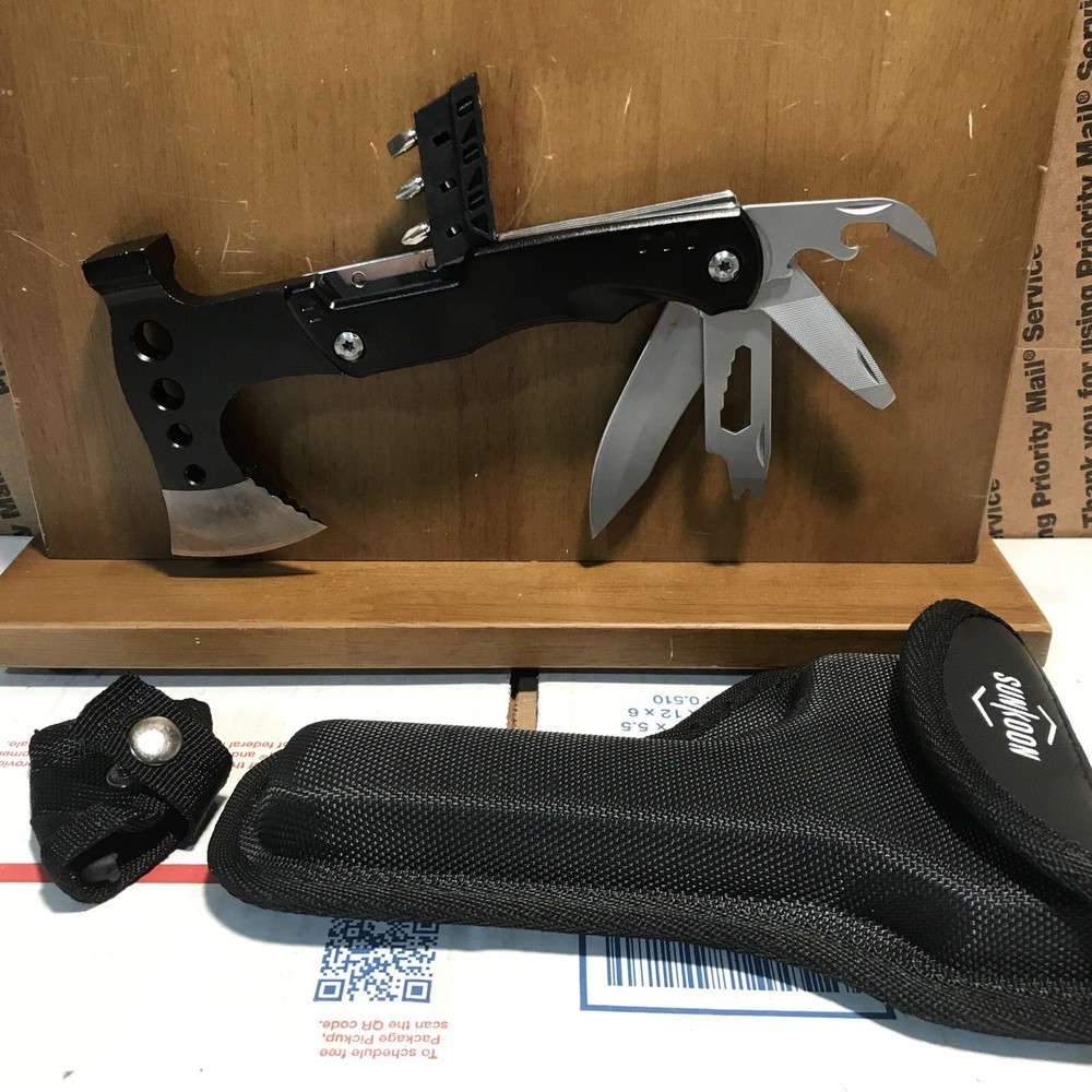 Multi-Tool Camping Trekking Adventure Equipment Hammer Survival Knife Work #107