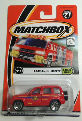 MBX POLICE 2002 JEEP LIBERTY POLICE (red) 71/75 Matchbox 2000
