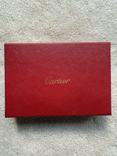 Cartier Stationery Set Of 20 Correspondence Cards Red Border & Envelopes In Box - Picture 2 of 10