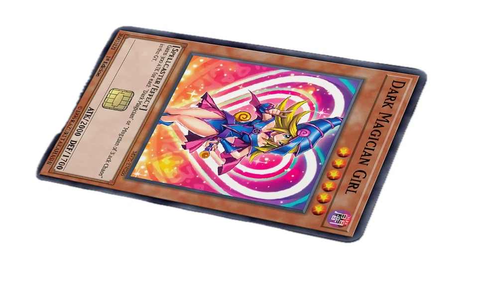 Recubrimiento de tarjeta de monstruo de anime para crédito y débito | Pegatina estilo TCG | Mate - Paquete de 6 Foto 2 de 4